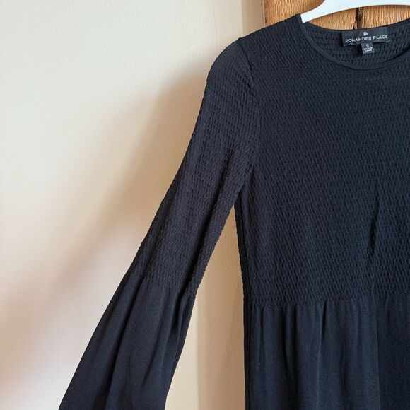 Tuckernuck Pomander Place Black Double Knit Lennox Maxi Dress Size Small - Picture 3 of 10
